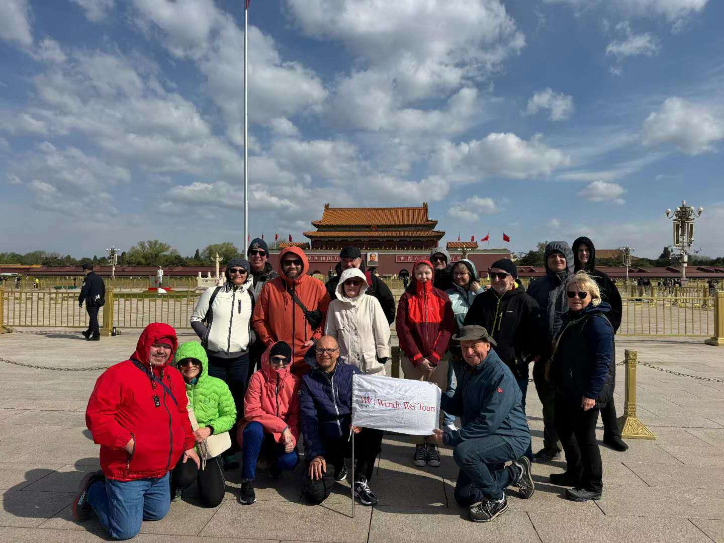 Tourist group photo
