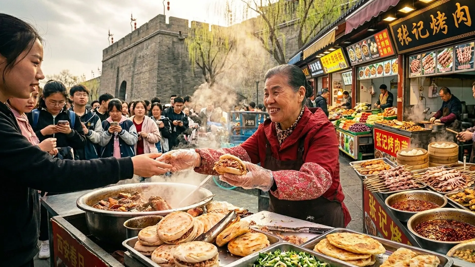 Xi'an local morning market
