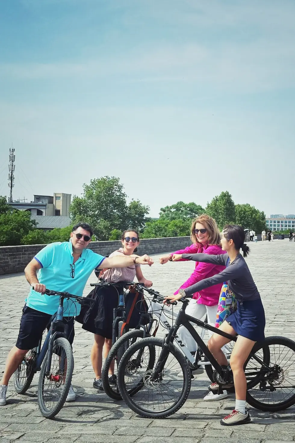 Biking on Xi'an City Wall