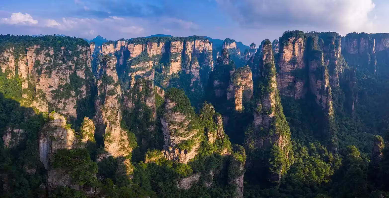 Famous Avatar Mountains at Zhangjiajie National Park, China